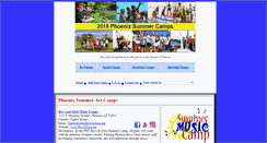 Desktop Screenshot of phoenixsummercamps.com
